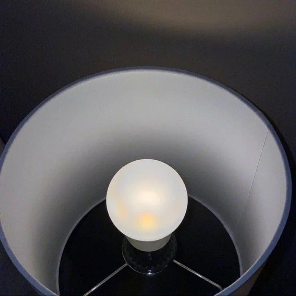 Gorgeous Stylish Modern Side Table Lamp Silver